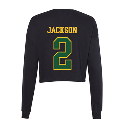 GMU - NCAA Men's Soccer : Elijah Jackson - Women's Cropped Crew Fleece-1