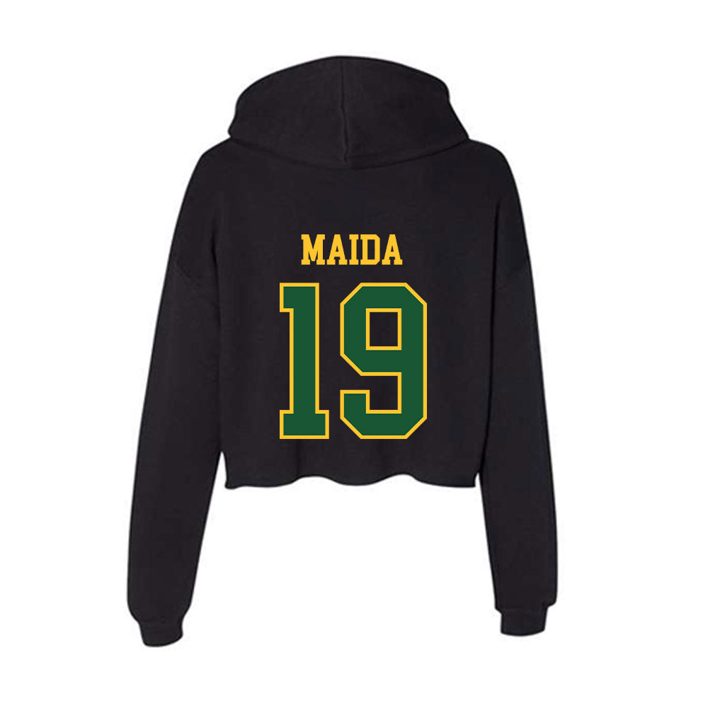 GMU - NCAA Women's Soccer : Kasey Maida - Women's Crop Fleece Hoodie-1