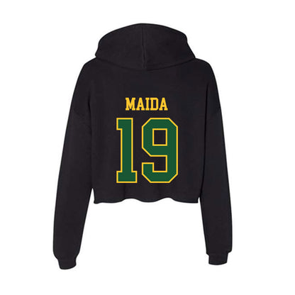 GMU - NCAA Women's Soccer : Kasey Maida - Women's Crop Fleece Hoodie-1