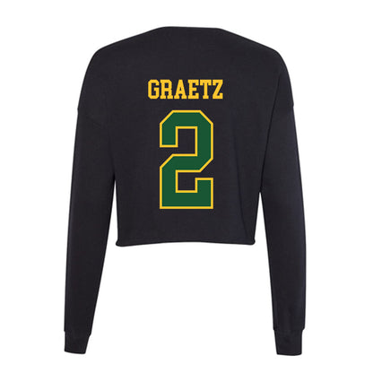 GMU - NCAA Women's Volleyball : Haley Graetz - Women's Cropped Crew Fleece-1