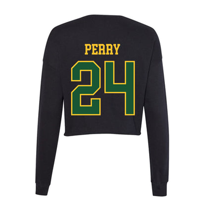 GMU - NCAA Women's Lacrosse : Olivia Perry - Women's Cropped Crew Fleece-1