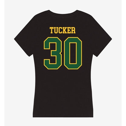GMU - NCAA Men's Basketball : Chase Tucker - Women's V-Neck T-Shirt-1