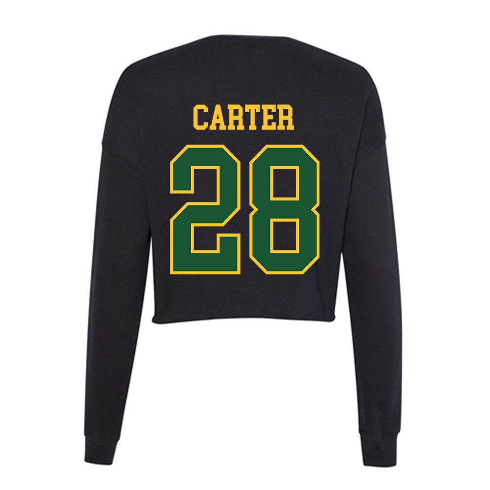 GMU - NCAA Women's Soccer : Kiara Carter - Women's Cropped Crew Fleece-1