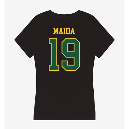 GMU - NCAA Women's Soccer : Kasey Maida - Women's V-Neck T-Shirt-1