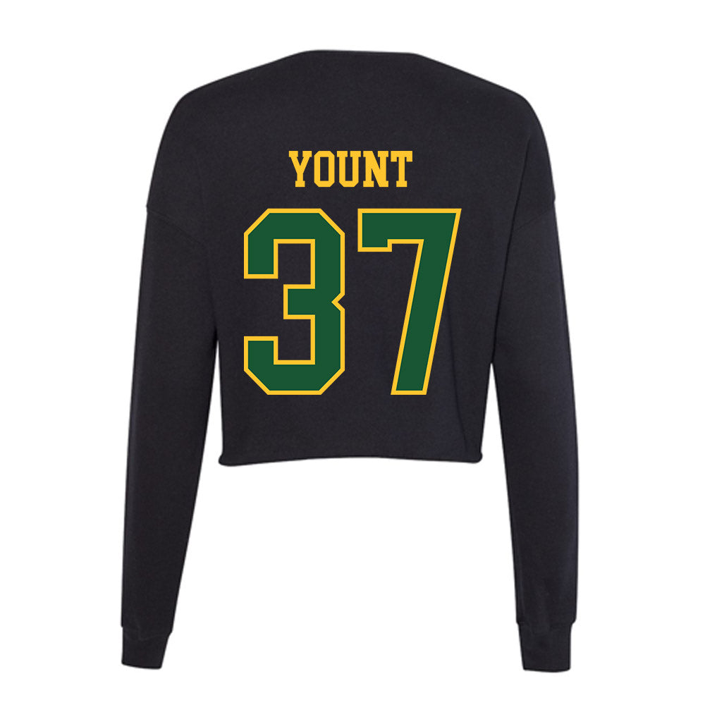 GMU - NCAA Baseball : Britt Yount - Women's Cropped Crew Fleece-1