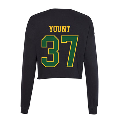 GMU - NCAA Baseball : Britt Yount - Women's Cropped Crew Fleece-1