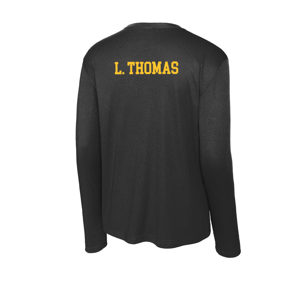 GMU - NCAA Women's Track & Field : Laila Thomas - Activewear Long Sleeve T-Shirt-1
