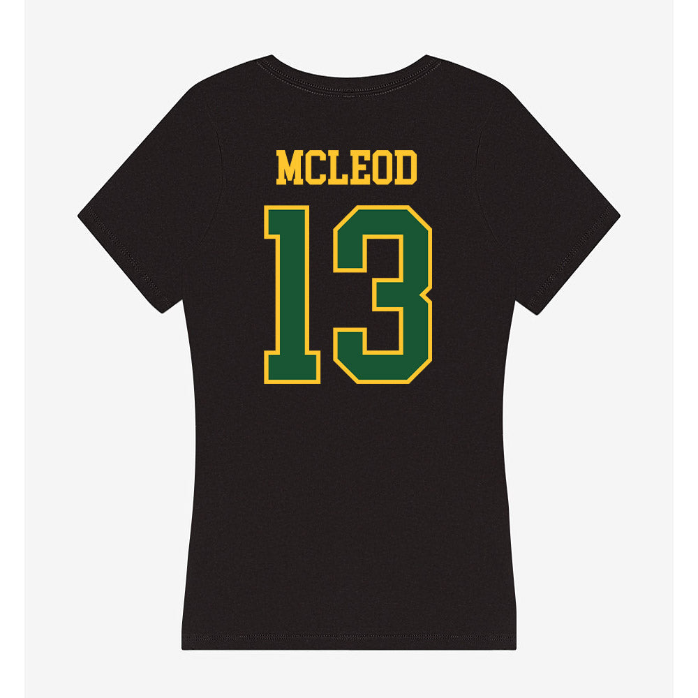 GMU - NCAA Men's Soccer : Tresz McLeod - Women's V-Neck T-Shirt-1
