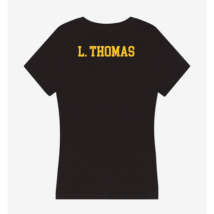 GMU - NCAA Women's Track & Field : Laila Thomas - Women's V-Neck T-Shirt-1