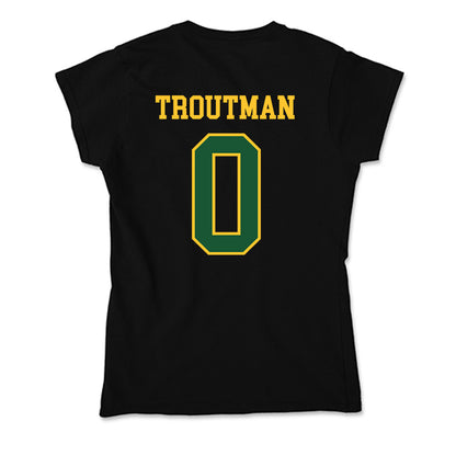 GMU - NCAA Men's Basketball : Masai Troutman - Soft Style Women’s T-Shirt-1