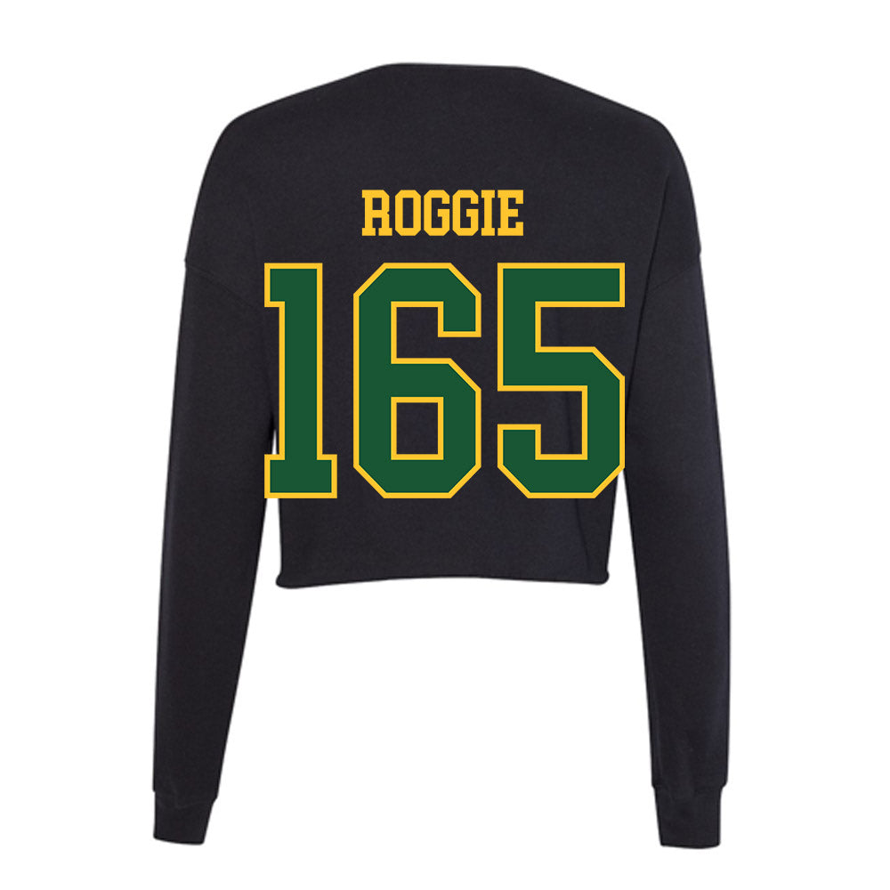 GMU - NCAA Wrestling : Cale Roggie - Women's Cropped Crew Fleece-1