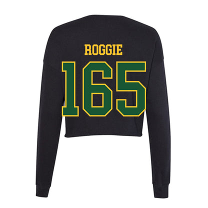GMU - NCAA Wrestling : Cale Roggie - Women's Cropped Crew Fleece-1