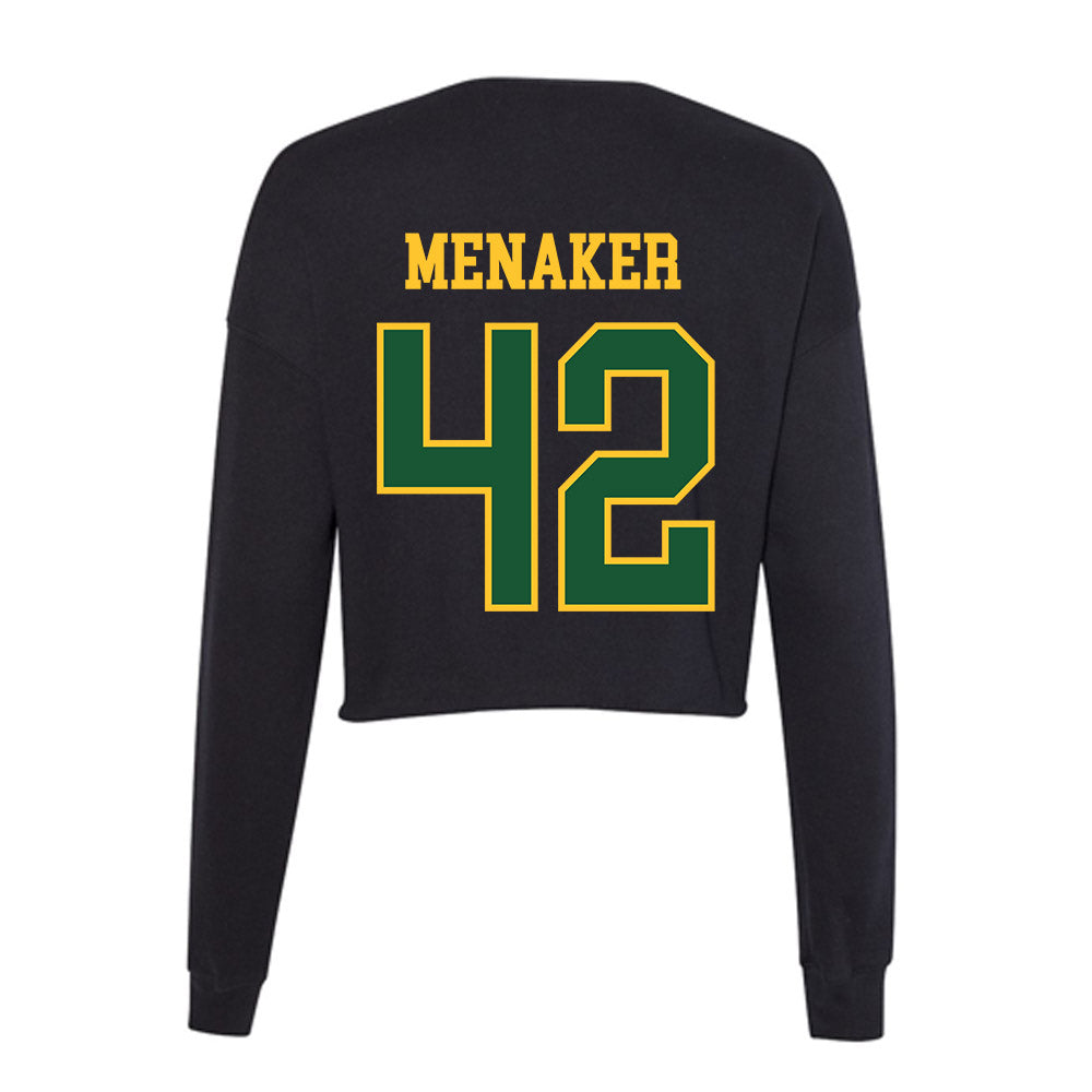 GMU - NCAA Baseball : Kyle Menaker - Women's Cropped Crew Fleece-1