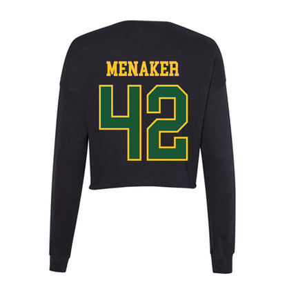 GMU - NCAA Baseball : Kyle Menaker - Women's Cropped Crew Fleece-1