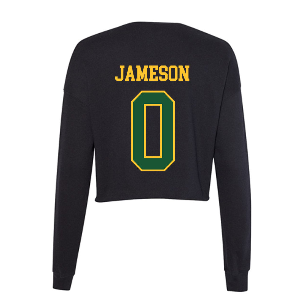 GMU - NCAA Women's Basketball : Taylor Jameson - Women's Cropped Crew Fleece-1
