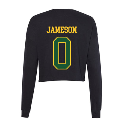 GMU - NCAA Women's Basketball : Taylor Jameson - Women's Cropped Crew Fleece-1