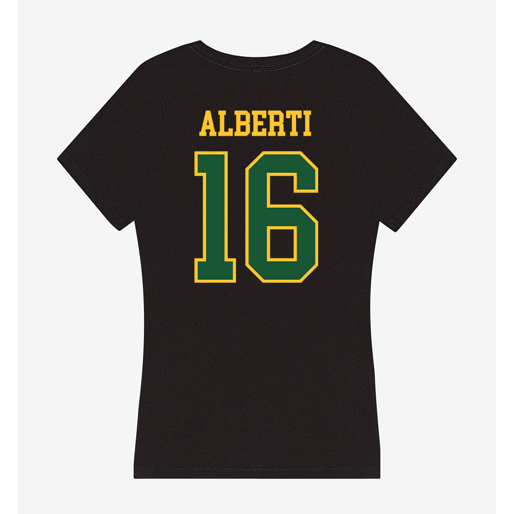 GMU - NCAA Baseball : Lucas Alberti - Women's V-Neck T-Shirt-1