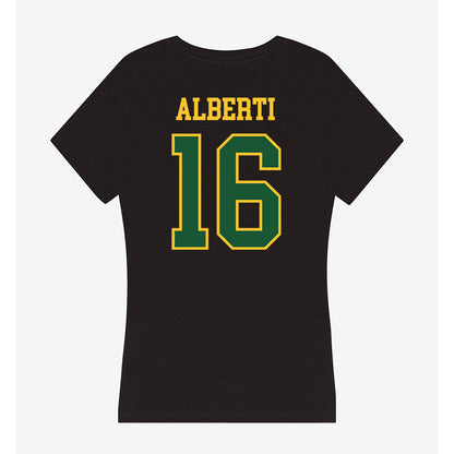 GMU - NCAA Baseball : Lucas Alberti - Women's V-Neck T-Shirt-1