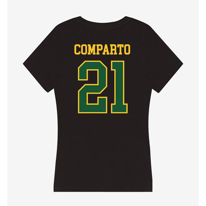 GMU - NCAA Baseball : Shaun Comparto - Women's V-Neck T-Shirt-1