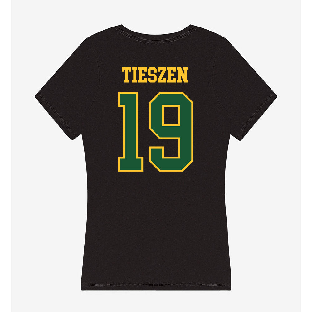GMU - NCAA Women's Soccer : Dot Tieszen - Women's V-Neck T-Shirt-1