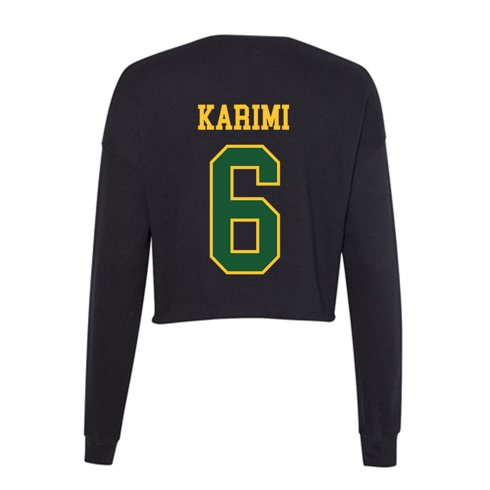 GMU - NCAA Women's Soccer : Eman Karimi - Women's Cropped Crew Fleece-1
