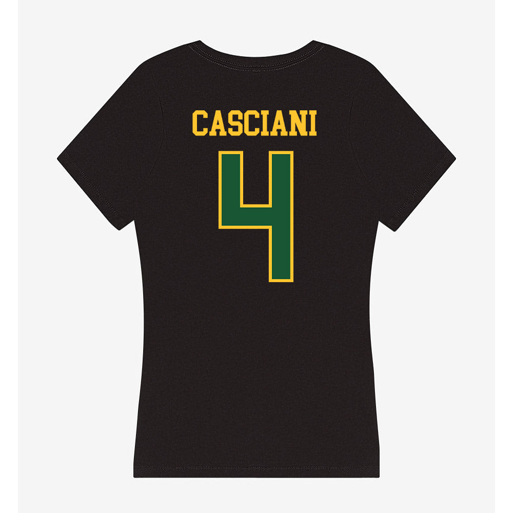 GMU - NCAA Women's Soccer : Mia Casciani - Women's V-Neck T-Shirt-1