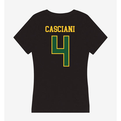 GMU - NCAA Women's Soccer : Mia Casciani - Women's V-Neck T-Shirt-1
