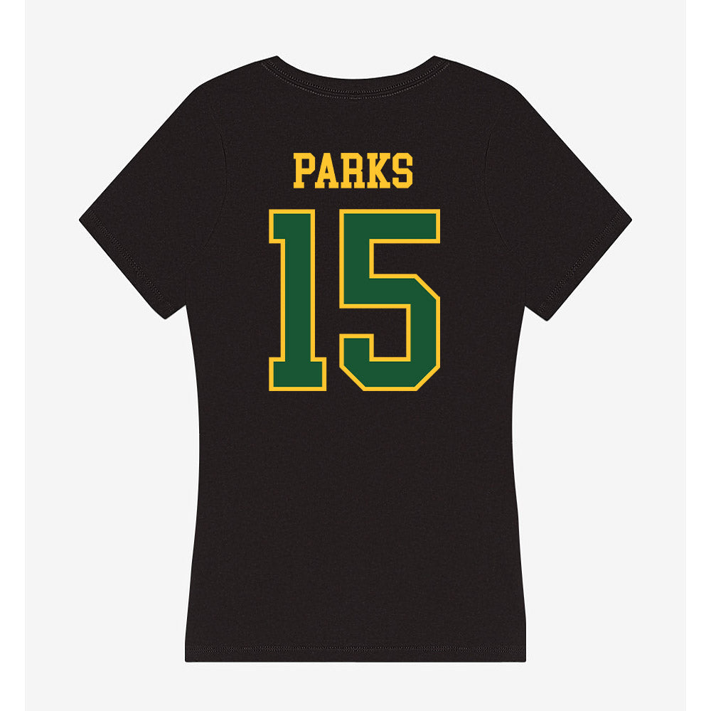 GMU - NCAA Baseball : Brandon Parks - Women's V-Neck T-Shirt-1