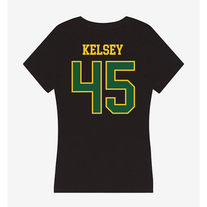 GMU - NCAA Baseball : Carter Kelsey - Women's V-Neck T-Shirt-1