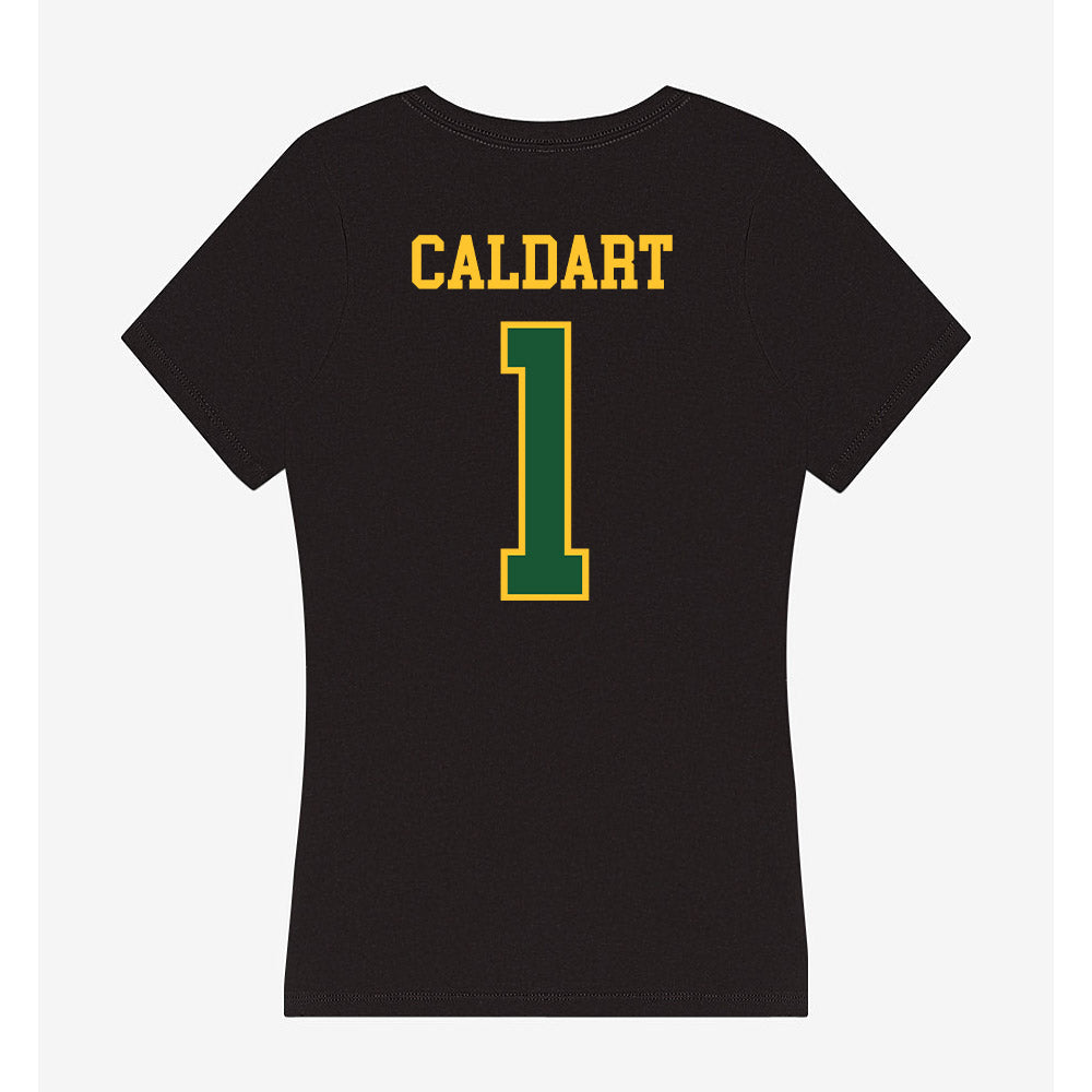 GMU - NCAA Women's Soccer : Selamawit Caldart - Women's V-Neck T-Shirt-1