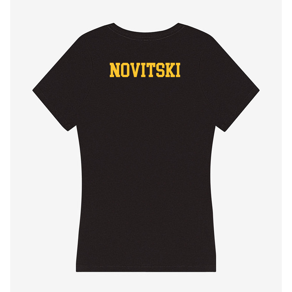 GMU - NCAA Men's Tennis : Nicholas Novitski - Women's V-Neck T-Shirt-1