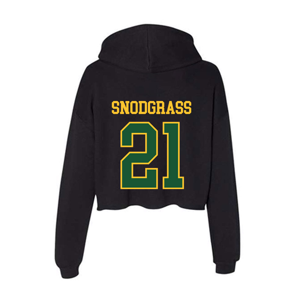 GMU - NCAA Men's Volleyball : Evan Snodgrass - Women's Crop Fleece Hoodie-1