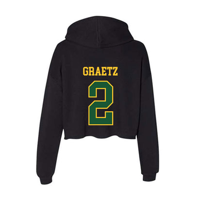 GMU - NCAA Women's Volleyball : Haley Graetz - Women's Crop Fleece Hoodie-1