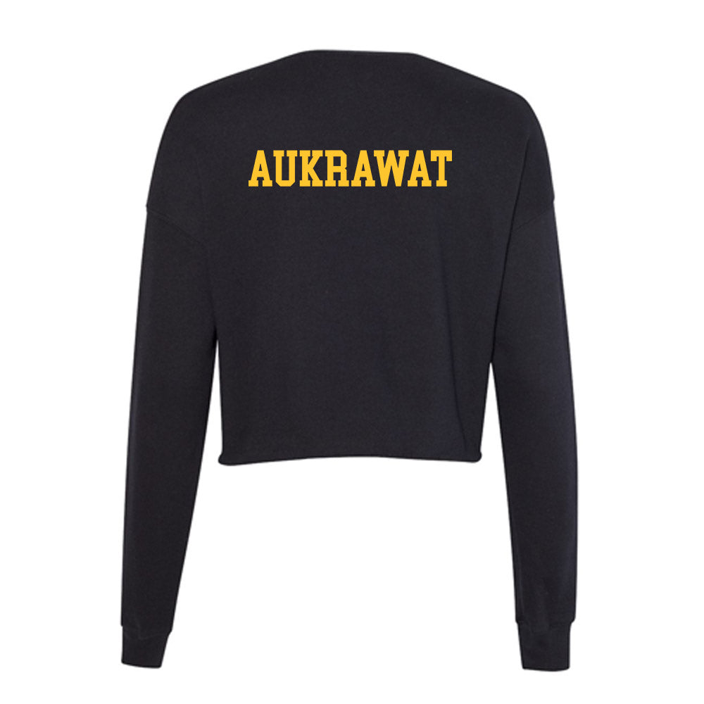 GMU - NCAA Men's Golf : Sivawong Aukrawat - Women's Cropped Crew Fleece-1