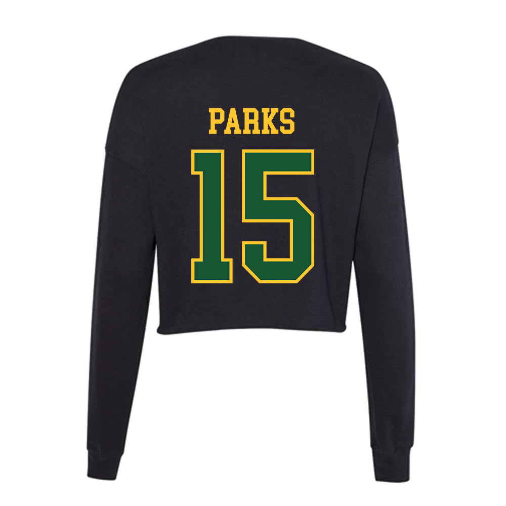 GMU - NCAA Baseball : Brandon Parks - Women's Cropped Crew Fleece-1