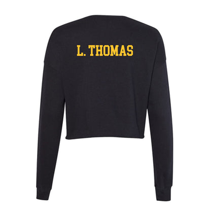 GMU - NCAA Women's Track & Field : Laila Thomas - Women's Cropped Crew Fleece-1
