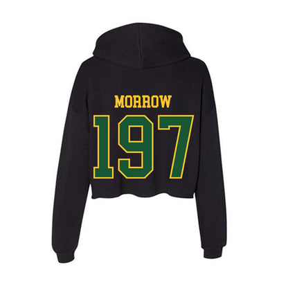 GMU - NCAA Wrestling : Jamil Morrow - Women's Crop Fleece Hoodie-1