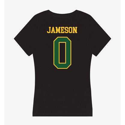 GMU - NCAA Women's Basketball : Taylor Jameson - Women's V-Neck T-Shirt-1