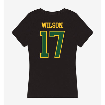 GMU - NCAA Women's Soccer : Nina Wilson - Women's V-Neck T-Shirt-1