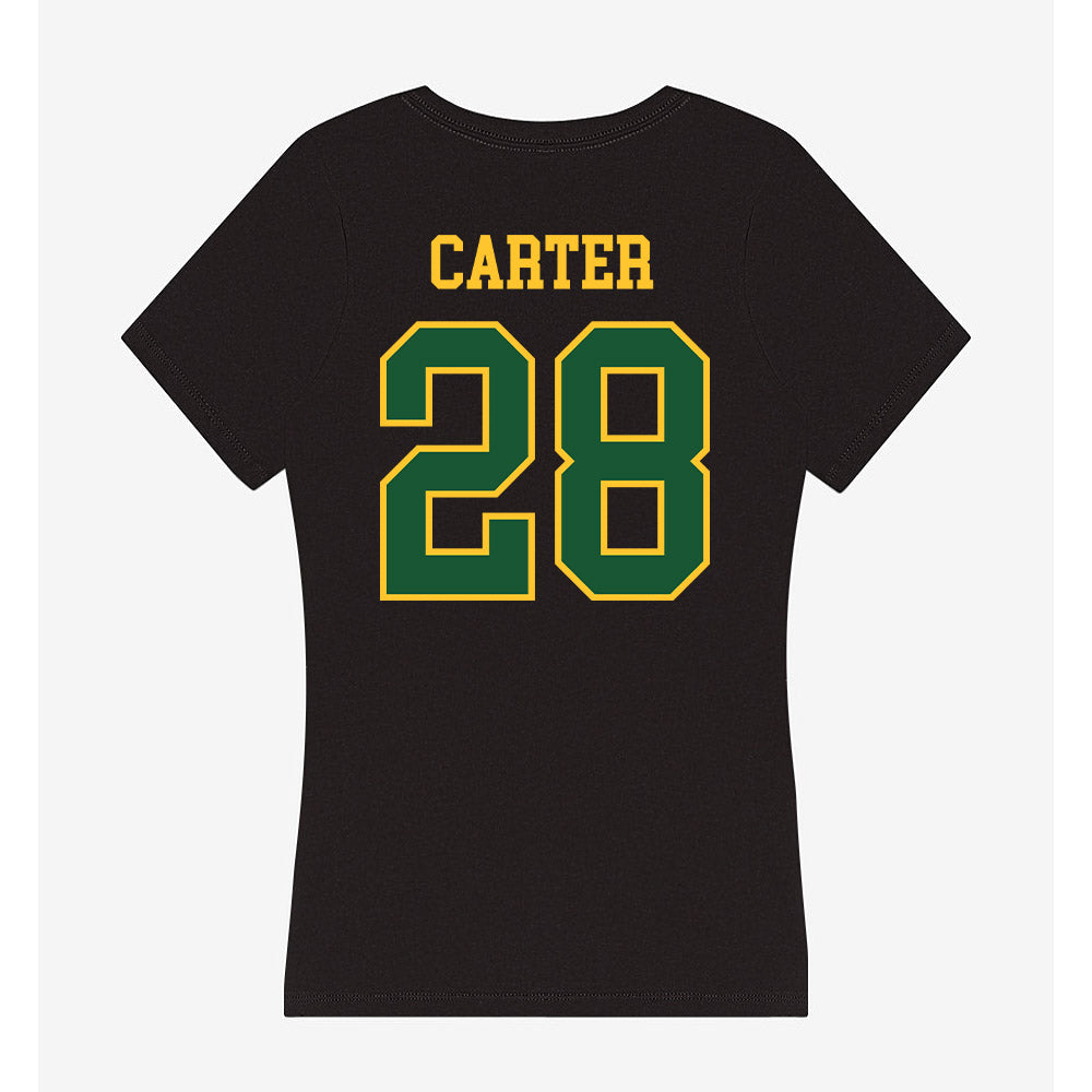 GMU - NCAA Women's Soccer : Kiara Carter - Women's V-Neck T-Shirt-1