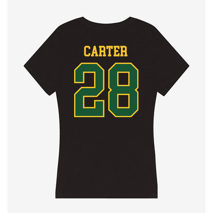 GMU - NCAA Women's Soccer : Kiara Carter - Women's V-Neck T-Shirt-1