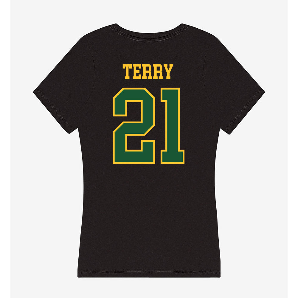 GMU - NCAA Women's Volleyball : Taylor Terry - Women's V-Neck T-Shirt-1