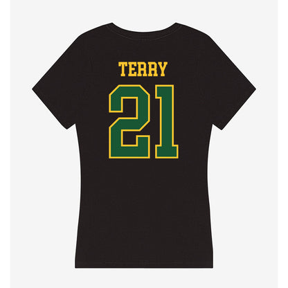 GMU - NCAA Women's Volleyball : Taylor Terry - Women's V-Neck T-Shirt-1