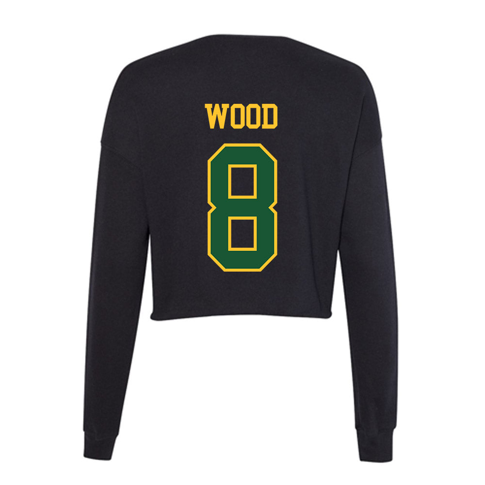 GMU - NCAA Baseball : Derek Wood - Women's Cropped Crew Fleece-1