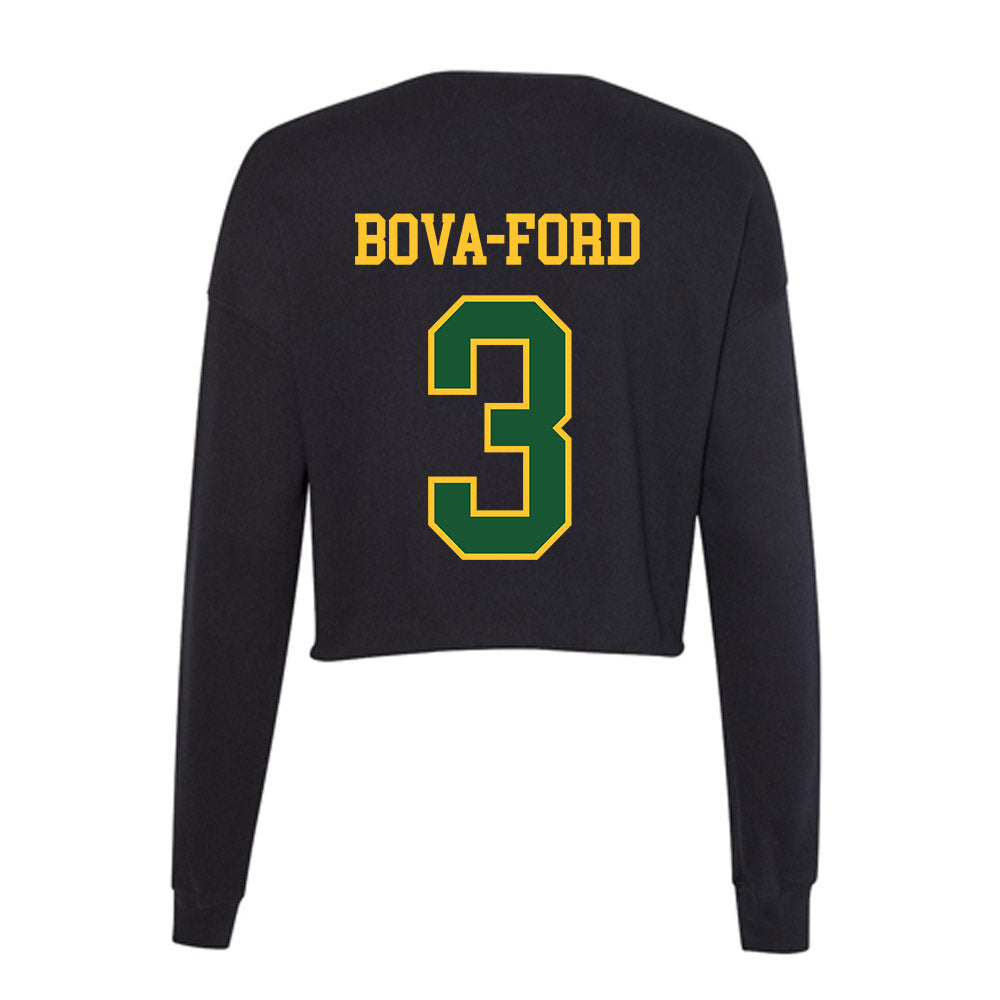 GMU - NCAA Women's Volleyball : Damiana Bova-Ford - Women's Cropped Crew Fleece-1