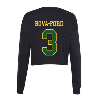 GMU - NCAA Women's Volleyball : Damiana Bova-Ford - Women's Cropped Crew Fleece-1