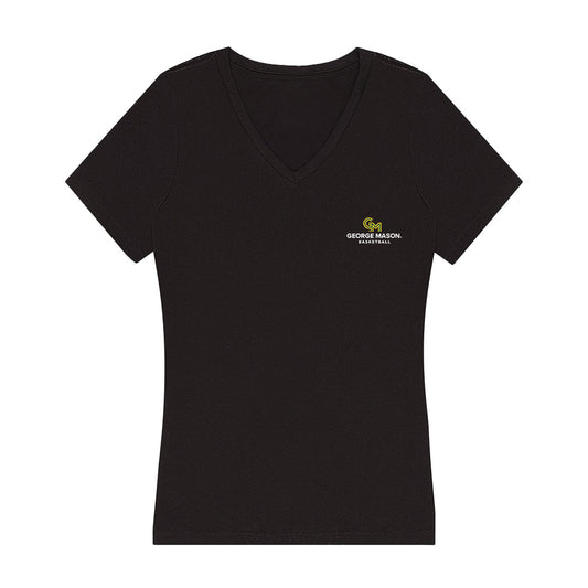 GMU - NCAA Men's Basketball : Emmett Adair - Women's V-Neck T-Shirt-0