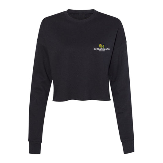 GMU - NCAA Men's Soccer : Elijah Jackson - Women's Cropped Crew Fleece-0
