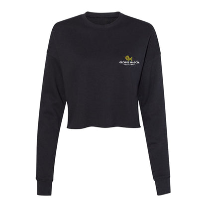 GMU - NCAA Women's Volleyball : Nia Thompson - Women's Cropped Crew Fleece-0