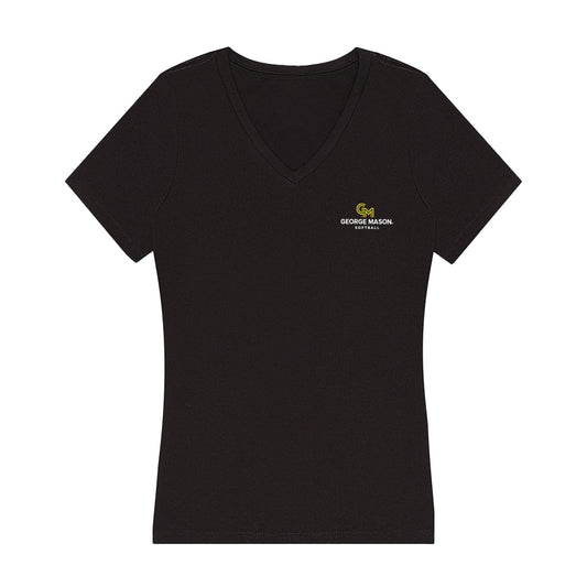 GMU - NCAA Softball : Madeline Staats - Women's V-Neck T-Shirt-0